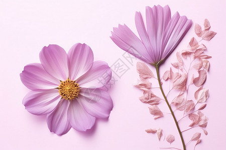 美丽的小皱菊背景图片