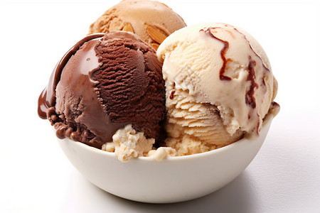 夏季美食冰淇淋夏季雪糕球背景