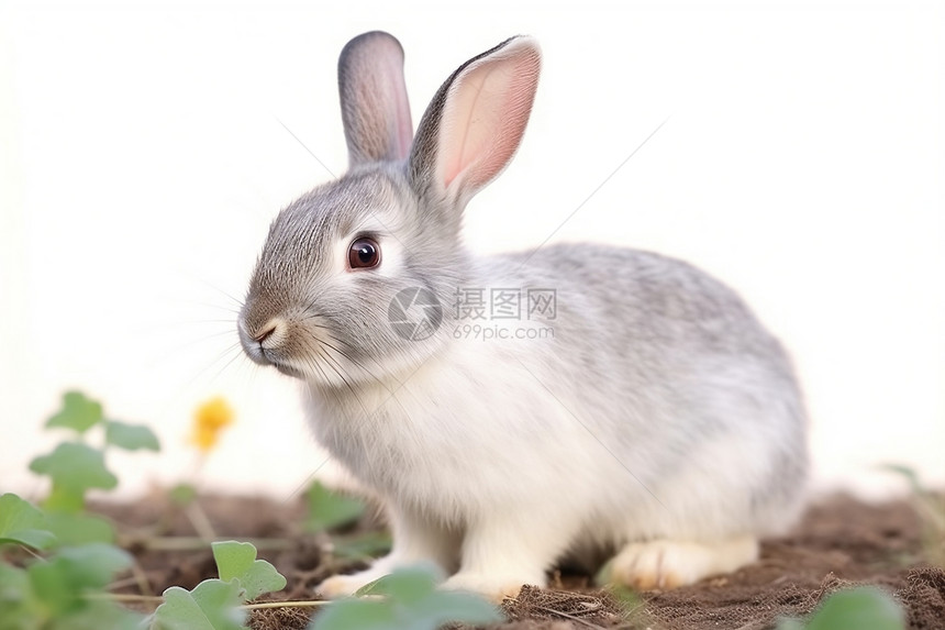 可爱的哺乳动物兔子图片
