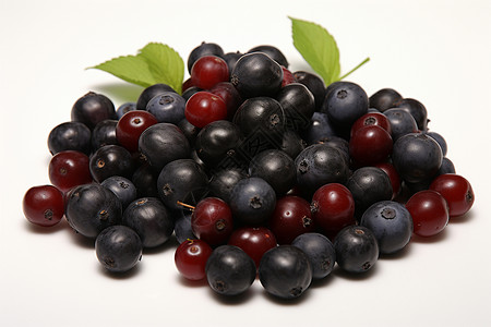 蓝黑色和深红色的果子图片