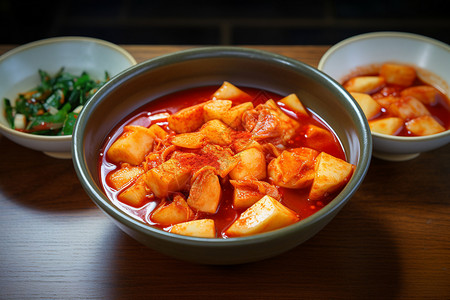 一碗韩国辣泡菜图片