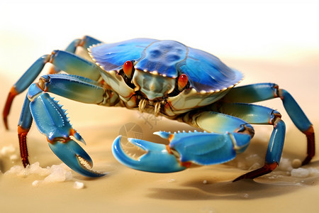 蓝色的螃蟹图片