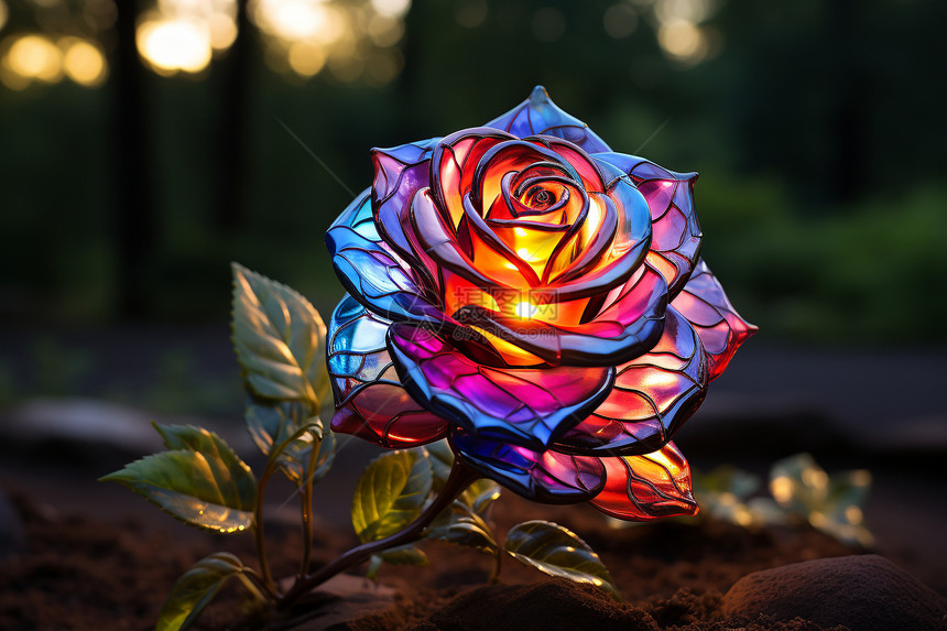 抽象3D花卉图片