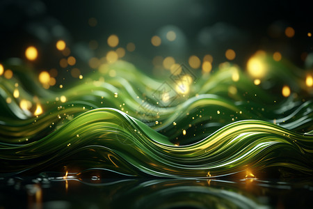 抽象高清水溅抽象绿波的高清壁纸设计图片