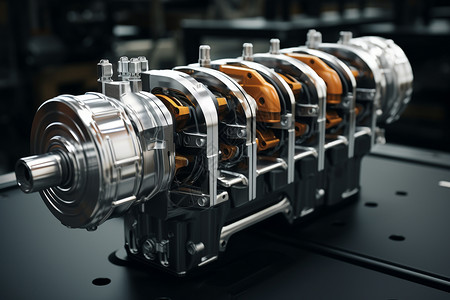 活塞发动机工业的气缸发动机设计图片
