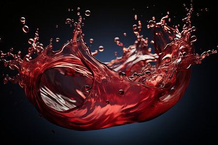 葡萄酒飞溅的动态形式背景图片