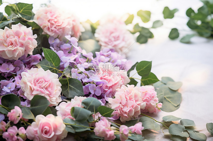 婚礼浪漫的花束图片