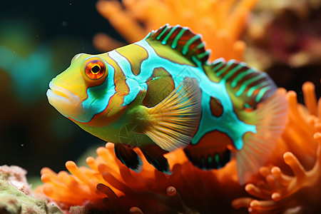 海底的珊瑚和小鱼高清图片