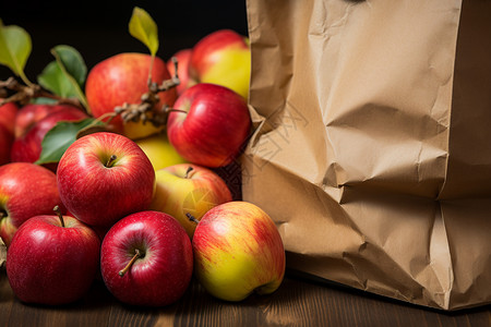 营养美味的苹果背景图片