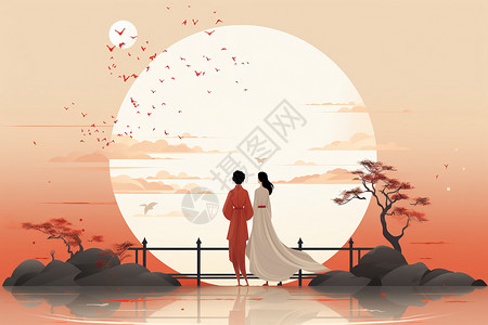 七夕节鹊桥象征的爱情图片
