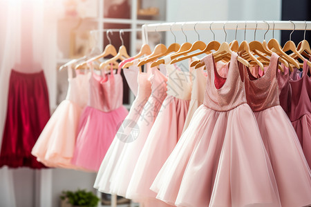 粉红色裙子精美的裙子背景