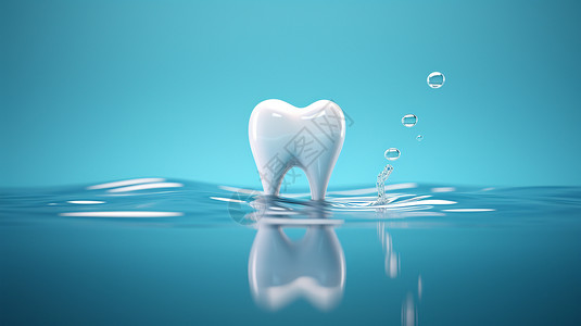 口腔保健医疗牙齿清洁场景设计图片