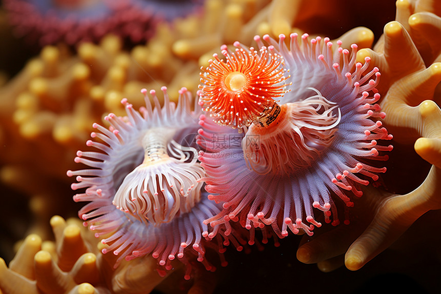 奇特的海底海葵图片