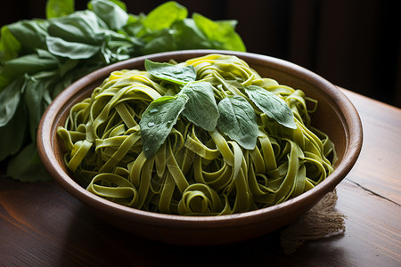 传统美食的蔬菜面高清图片