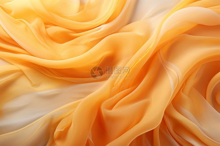 抽象浅橙色的丝绸背景图片