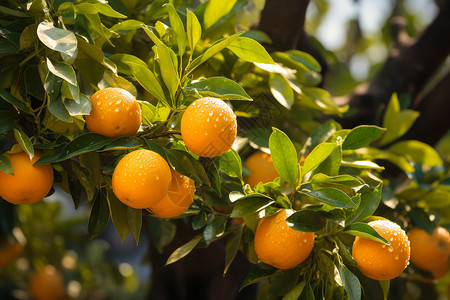 农业种植的柑橘果园图片