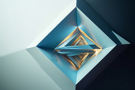 立体的几何元素背景图片