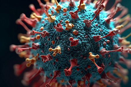 变异的病毒细胞背景图片