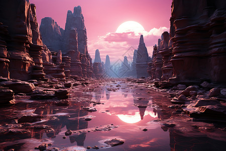 梦幻峡谷背景图片