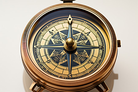 复古的航海指南针高清图片