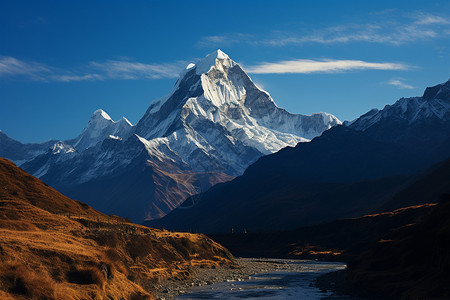 连绵的雪山图片