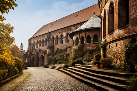 欧式历史城堡背景图片