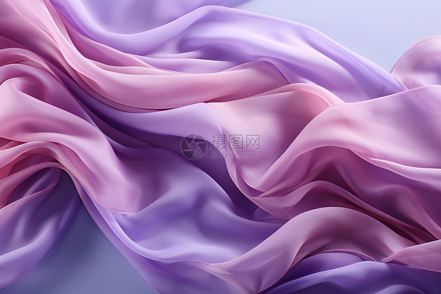 紫色丝绸面料的纹理图片