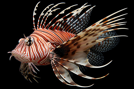 美丽的珊瑚鱼背景图片