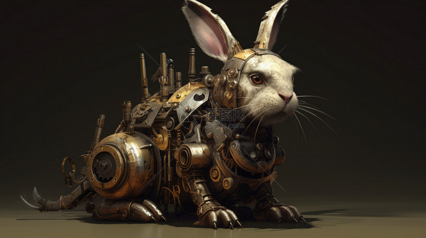 兔子机械模型图片