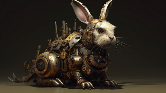 兔子机械模型图片