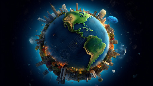 三维地球模型背景图片