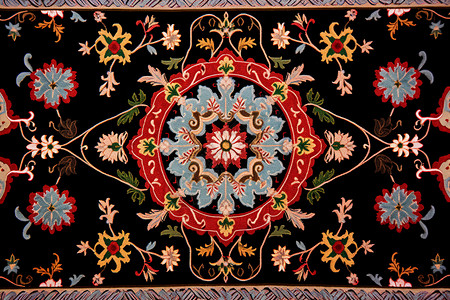 民族刺绣工艺的织物图片