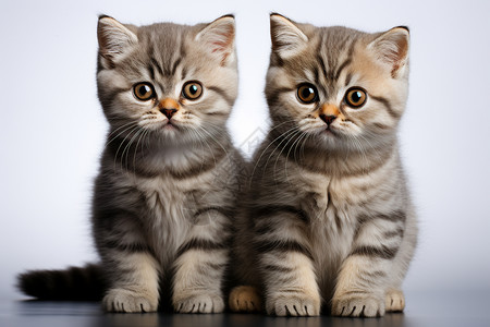 可爱的两只小猫背景图片