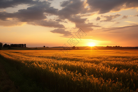 田地里的麦子图片