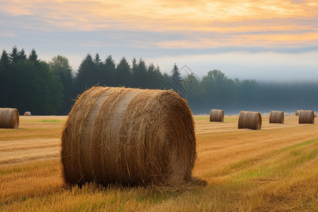 小麦收获的季节图片