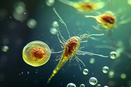 海洋细菌微生物细菌细胞设计图片