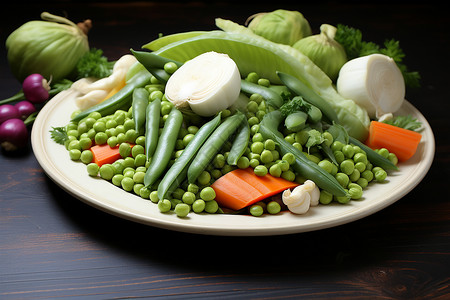 营养的豌豆蔬菜图片
