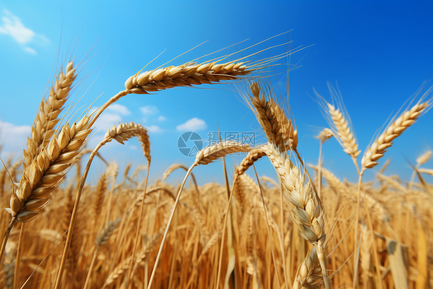 小麦谷物图片
