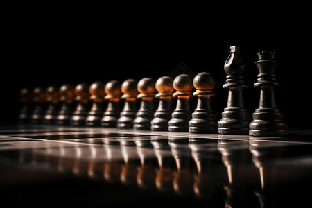 一排棋子战略挑战赛高清图片