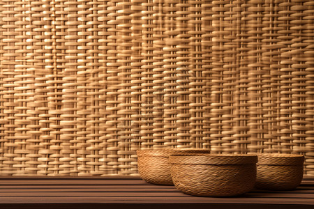 竹篮里壁纸手工制作的篮筐背景背景