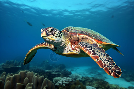 海洋的海龟图片