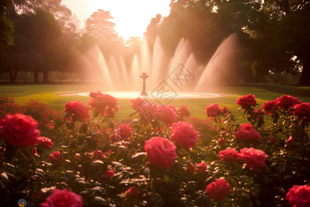 公园浪漫花园图片