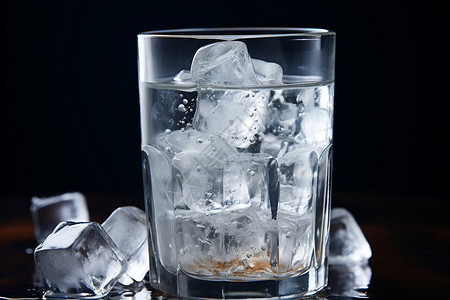 冰凉解渴的冰镇饮用水高清图片