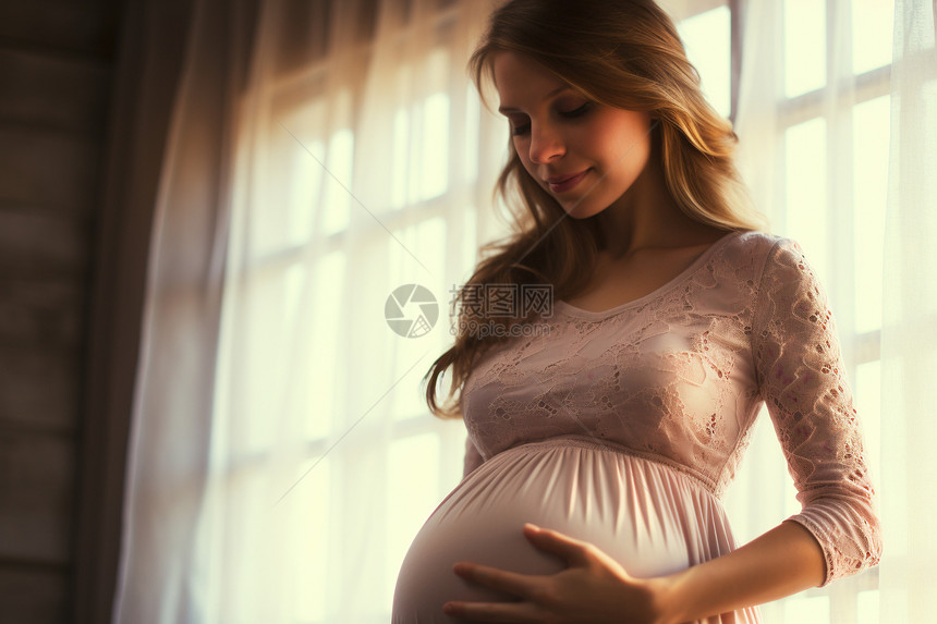 怀孕的成年女性图片