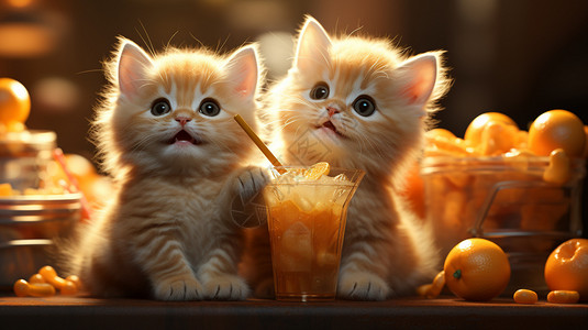 未来世界的小橘猫图片