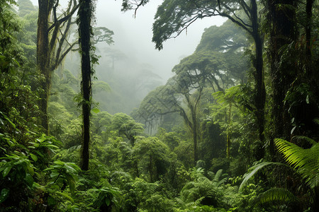笼罩的雨林图片