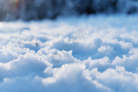 寒冷的白雪雪花图片