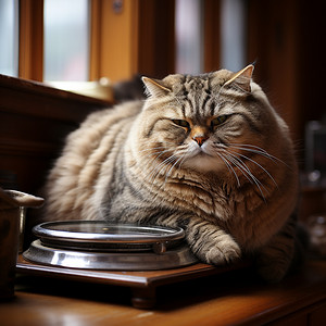 大猫小猫崽一只胖嘟嘟的猫背景