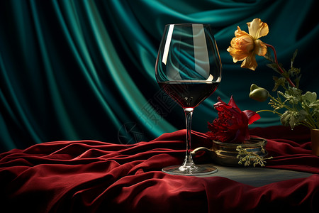 香醇的葡萄酒背景图片