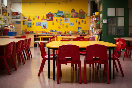 欢乐的幼儿园教室图片